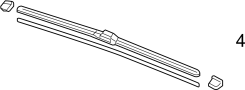 76632TY2A04 Windshield Wiper Blade Refill