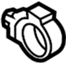 Image of Hose. Retainer. (Upper, Lower). Engine Coolant Reservoir. image for your 2012 Mazda MX-5 Miata 2.0L M/T Special Edition Convertible 