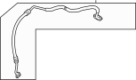 Image of A/C Refrigerant Suction Hose image for your 2009 Mazda CX-7 2.3L A/T AWD Sport Sport Utility 