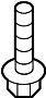 Image of Engine Torque Strut Bolt (Rear, Lower) image for your 2023 Mazda 3  Premium Hatchback 