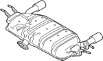 Image of Exhaust Muffler image for your 2022 Mazda CX-30   