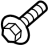 View Screw. Bolt. Shield. (Front, Rear, Upper, Lower) Full-Sized Product Image