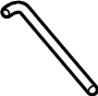 View Windshield Washer Hose (Upper) Full-Sized Product Image