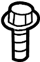 Image of Bolt. Belt. Retractor. (Upper, Lower). Seat Belt Anchor Plate. image for your Mazda CX-5