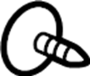 View Seat Belt Retractor Cover Clip Full-Sized Product Image 1 of 2