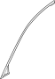 Image of Door Reveal Molding (Front, Rear, Upper) image for your 1992 Mazda B2200 2.2L A/T LE-5 Standard Cab Pickup Fleetside 