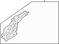 Image of Frame Side Member Assembly (Right, Rear) image for your 2010 Mazda 6   