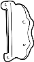 Image of Grille Molding Bracket (Left, Front, Upper, Lower) image for your 2007 Mazda B2300   