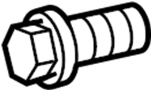 Image of Bolt. Water. Pump. A threaded rod with a. image for your 2000 Mazda MIATA 1.8L M/T LS Convertible 