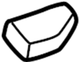 Image of Hood Seal (Right, Rear) image for your 2001 Mazda B3000   