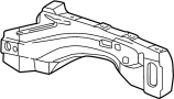 Image of Fender Apron Assembly (Right, Upper) image for your 2008 Mazda B2300  Base Standard Cab Pickup Fleetside 