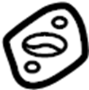 Image of Gasket. Oil. Strainer. Engine. Pump Pickup Tube. Pick - UP. Engine Oil Pump Pickup. image for your 1994 Mazda B2300  Base Standard Cab Pickup Fleetside 