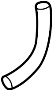 Image of Power Steering Return Hose (Upper) image for your 1991 Mazda 323   