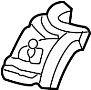 View Seat Belt Lap and Shoulder Belt Bracket (Left) Full-Sized Product Image 1 of 1