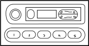 Image of Radio Control Unit image for your 2004 Mazda MIATA   