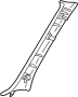Image of Body A-Pillar Trim Panel image for your 2007 Mazda B2300  Base Standard Cab Pickup Fleetside 