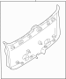 Image of Liftgate Trim Cover (Lower) image for your 2021 Mazda 3 2.5L SKYACTIV M/T FWD Premium Hatchback 