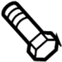 Image of Bumper Impact Bar Bolt image for your 1992 Mazda Protege   