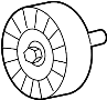 Image of Accessory Drive Belt Idler Pulley image for your 2012 Mazda CX-9   
