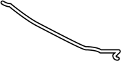 View Hood / Trunk Prop Rod Full-Sized Product Image 1 of 2