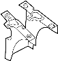 Image of Battery Tray Bracket image for your 2004 Mazda 3 2.3L A/T S Hatchback 