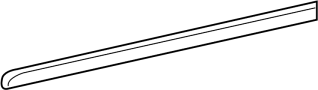 View Door Window Belt Weatherstrip (Right, Front) Full-Sized Product Image 1 of 2