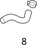 View Clamp. Hose. (Upper, Lower) Full-Sized Product Image