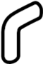 Image of Engine Coolant Reservoir Hose image for your 1998 Mazda Protege  DX Sedan 