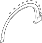 Image of Wheel Arch Molding (Front) image for your 2018 Mazda CX-5 Touring 2.5L SKYACTIV AWD