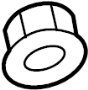 Image of Nut. (Rear, Upper, Lower). A solid metal or plastic. image for your 2009 Mazda CX-7 2.3L A/T AWD Touring Sport Utility 