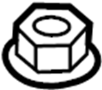 Image of Suspension Strut Nut image for your Mazda