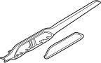 Image of Instrument Panel Molding image for your 2004 Mazda 6  S Hatchback 
