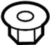 View Nut. Bracket. Roof. (Front, Rear) Full-Sized Product Image