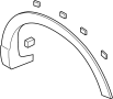 Image of Wheel Arch Molding (Rear) image for your 2021 Mazda CX-9
