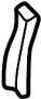 Image of Bumper Guide. A guide, typically in. image for your 2003 Mazda Protege5   