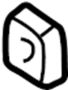 Image of Nut. (Rear, Upper). A solid metal or plastic. image for your 2011 Mazda CX-9