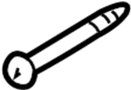 View Fog Light Screw (Front) Full-Sized Product Image 1 of 2