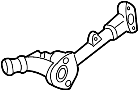 Image of Engine Coolant Outlet Flange. Outlet Pipe. Outlet, Water. Engine Coolant Outlet. image for your 2012 Mazda 3  i Hatchback 