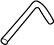 Image of Power Steering Return Hose (Upper) image for your 1991 Mazda 323   
