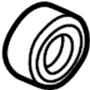 Image of Accessory Drive Belt Idler Pulley image for your 2012 Mazda CX-9   