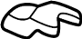 View Seat Track Cover (Front, Rear, Lower) Full-Sized Product Image 1 of 2