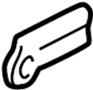 Image of Belt Weatherstrip protector. PROTECTOR''. Included with: Part is. image for your 1998 Mazda Millenia  Base Sedan 