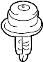Image of Trim. Fastener. Panel. Clip. (Rear, Upper, Lower). A Fastener to retain the. image for your Mazda