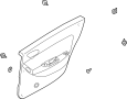 Image of Door Interior Trim Panel (Right) image for your 2006 Mazda 6 3.0L Duratec V6 A/T FWD S Wagon 