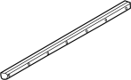 Image of Door Window Belt Weatherstrip (Left) image for your 1991 Mazda 323   