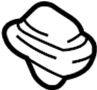 Image of Grille Molding Clip image for your 2000 Mazda Protege