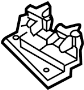 Image of Bumper Cover Reinforcement Beam Spacer image for your 2002 Mazda Protege  DX Sedan 