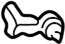Image of Hood Prop Rod Grommet image for your 1990 Mazda B2600  SE-5 Standard Cab Pickup Fleetside 
