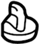 Image of Hood Seal Clip (Front) image for your 1992 Mazda Protege   