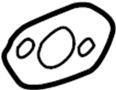 Image of Exhaust Gas Recirculation (EGR) Tube Gasket image for your 2019 Mazda 3 2.5L SKYACTIV M/T AWD Base Hatchback 